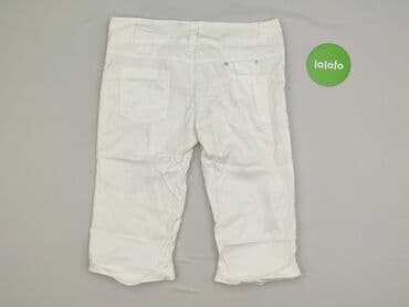biale szerokie jeansy: Spodnie 3/4 damskie, rozmiar XL — 3
