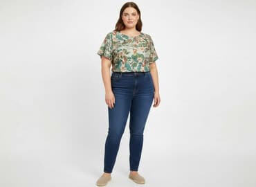 bluzka hawajska damska: Bluzka damska, rozmiar 9XL — 5