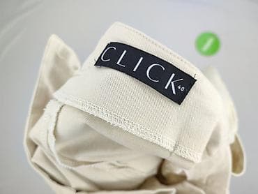 biale spodnie materialowe: CLICK, Spodnie materiałowe damskie, rozmiar L — 4