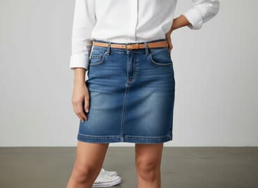 spódnice jeansowe massimo dutti: CAMAIEU, Spódnica damska, rozmiar L — 6