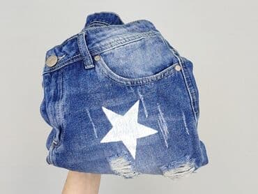 czarne krótkie spodenki z dziurami: Szorty damskie, rozmiar S — 6