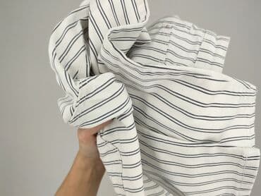 biale szerokie jeansy: Stradivarius, Spodnie materiałowe damskie, rozmiar M — 4