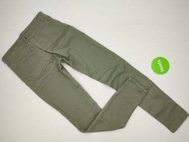marynarka khaki h m: H&M L.O.G.G., Spodnie materiałowe damskie, M — 3