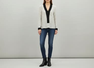 zara bluzki z piórami: Zara, Bluzka damska, rozmiar XS — 1