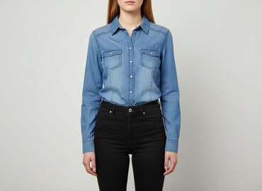 lidl kurtka jeansowa damska: Esmara, Koszula damska, rozmiar L — 1