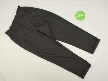 spodnie paperbag dla kogo: Spodnie materiałowe damskie, rozmiar L — 2