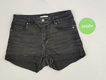 hm krótkie spodenki dzins low waist: H&M, Szorty damskie, rozmiar M — 2