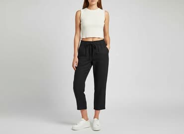 kuloty damskie jeansy: FB Sister, Spodnie materiałowe damskie, rozmiar XS — 7