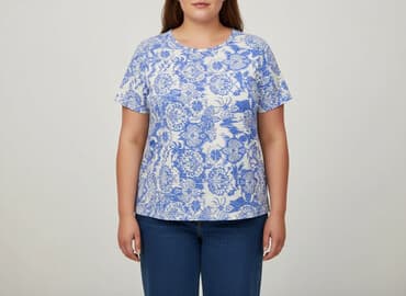 bluzki wieczorowe plus size: Women's blouse, size 9XL — 1