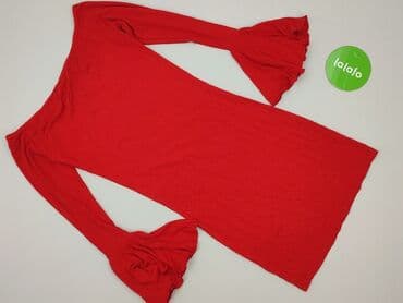 czerwona sukienka czarne rajstopy: Dolls, Sukienka damska, S — 3