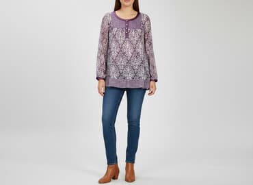 elegancka tunika plus size: Tunika damska, rozmiar XL — 1