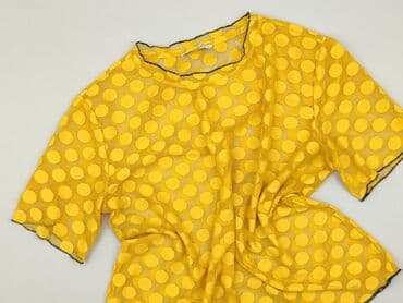 żółte bluzki z krótkim rękawem: ONLY, Bluzka damska, rozmiar M — 1