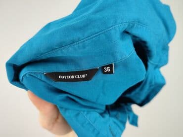 niebieska satynowa sukienka zara: Cotton Club, Bluzka damska, rozmiar S — 4