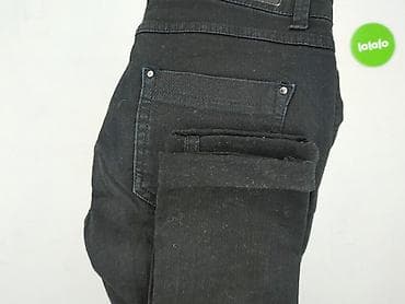 czarne jeansy bootcut: Stradivarius, Jeansy damskie, rozmiar S — 5