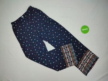 granatowe chinosy damskie: H&M, Spodnie materiałowe damskie, rozmiar S — 2