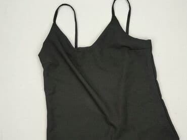 czarne t shirty damskie w serek: T-shirt damski, rozmiar S — 1