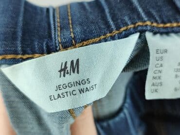 komplet legginsy i bluzka: Jeans, H&M, 9 years, 128/134, condition - Very good — 6