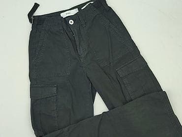 spodnie mosquito: Bershka, Spodnie cargo damskie, rozmiar 2XS — 1