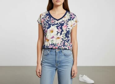koszulka polo damska hm: Vero Moda, T-shirt damski, rozmiar S — 6