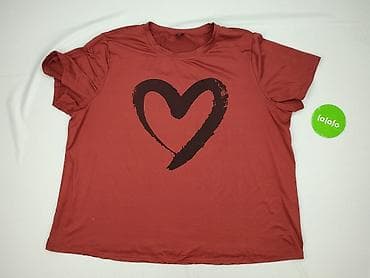 bluzki tatuaz: Shein Curve, T-shirt damski, rozmiar 4XL — 2