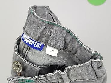 torby h: Pozostałe spodnie dziecięce 8 lat, stan - Idealny, wzór - Jednolity kolor, kolor - Szary — 4