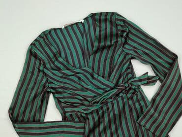zara sukienka zielona z piorami: Zara, Bluzka damska, rozmiar XS — 1