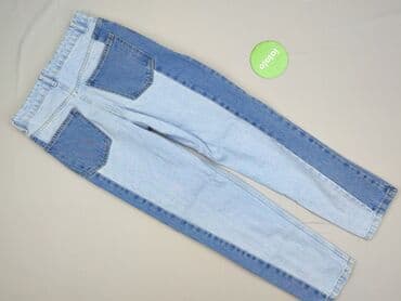 sinsay dżinsy z wysokim stanem: Denim, Jeansy damskie, rozmiar S — 3