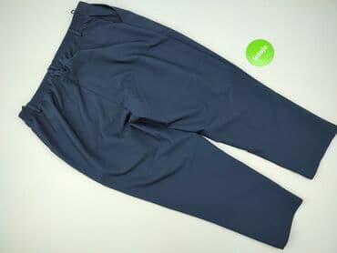 duże spodnie: Spodnie materiałowe damskie, 4XL — 3