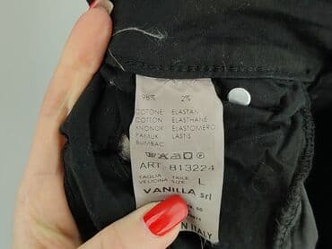 bluzki czarne plus size: Spodnie materiałowe damskie, rozmiar L — 5