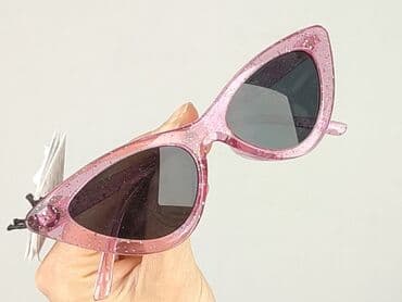 fuksjowe dodatki do sukienki: Glasses, Sunglasses, Cat eyes design, condition - Perfect — 5