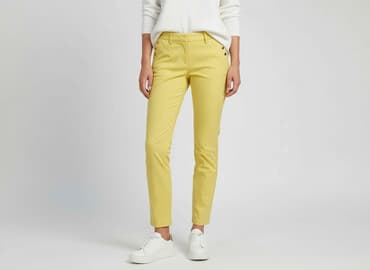 zolte rajstopy: Zara, Spodnie materiałowe damskie, rozmiar S — 6