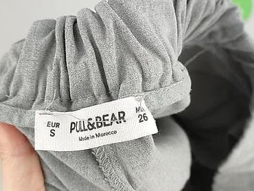 spodnie cargo szare pull and bear: PULL&BEAR, Spodnie materiałowe damskie, rozmiar S — 4