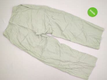 szare szerokie jeansy: Spodnie materiałowe damskie, rozmiar XS — 3