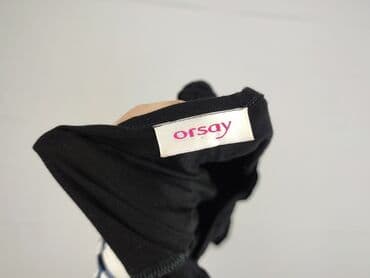 czarna sukienka ze srebrnymi dodatkami: Orsay, Sukienka damska, XS — 4