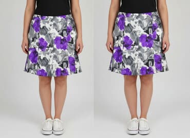 rozkloszowane spódnice plus size: Spódnica damska, rozmiar 3XL — 7