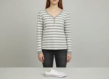 bluzki w paski z serduszkiem: Janina, Bluzka damska, rozmiar L — 7