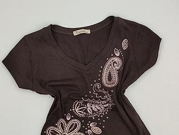 bluzki dekolt v: T-shirt damski, rozmiar XL — 1