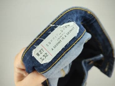 legginsy woskowane wysoki stan: Jeansy damskie, S — 4