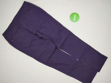 fioletowe jeansy damskie: Spodnie materiałowe damskie, rozmiar 2XL — 3