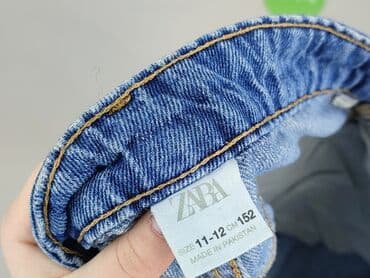 czapka bobo choses: Spodnie jeansowe, Zara, 12 lat, 152, stan - Bardzo dobry — 4