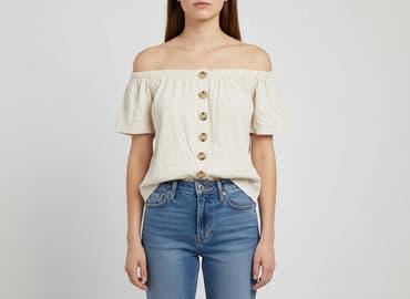 bluzki opadające na jedno ramię: Bluzka damska, rozmiar M — 5