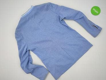 object bluzki: Męska marynarka Ombre, rozmiar L. - Kolor: jasny niebieski (błękit) - — 4