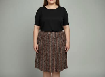 spódnice w paski: Spódnica damska, rozmiar 6XL — 1