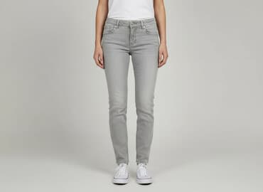 baggy grey jeans: Jeansy damskie, rozmiar S — 7