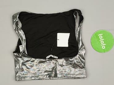 bluzki z błyszczącą nitką: Bershka, Top damski, rozmiar M — 3