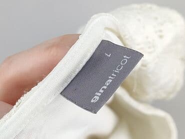 biale bluzki z gipiurą: Gina Tricot, Bluzka damska, rozmiar L — 5