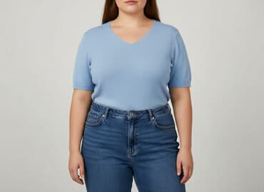 sweter do koszuli: T-shirt damski, rozmiar 4XL — 1