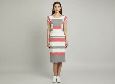 zalando sukienka w paski: NOR-BI, Sukienka damska, rozmiar L — 6