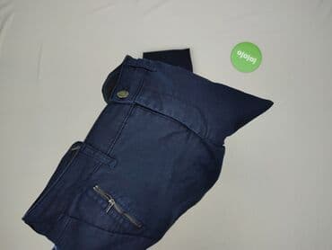 chinosy damskie granatowe: Yessica, Spodnie materiałowe damskie, rozmiar XL — 6