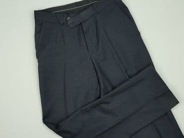 czarne satynowe spodnie zara: Spodnie materiałowe damskie, rozmiar S — 1